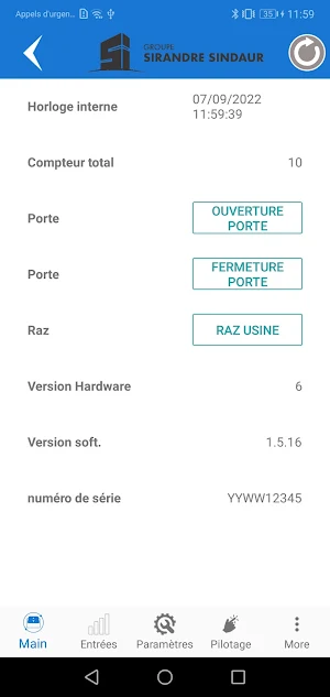 Portes connectées Sindaur Screenshot 1
