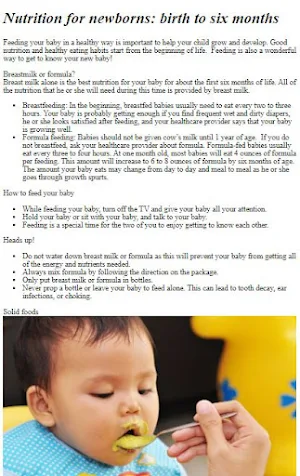 Baby Nutrition Guide Screenshot 3