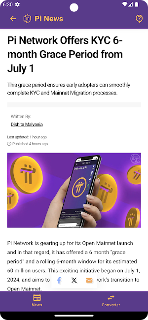 Pi News Screenshot 2