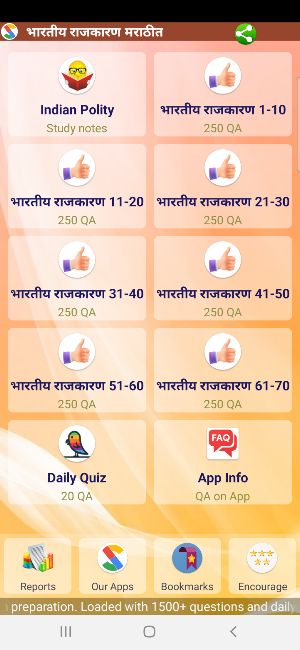 Indian Polity in Marathi Screenshot 0