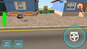 Wheelie Bike 2D - Endless bike wheelie Screenshot 1