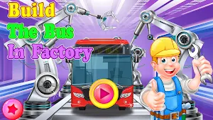 Build the Bus in Factory: Vehicle Builder Games Screenshot 2