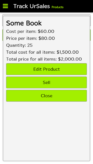 Simply Track Your Sales Screenshot 3