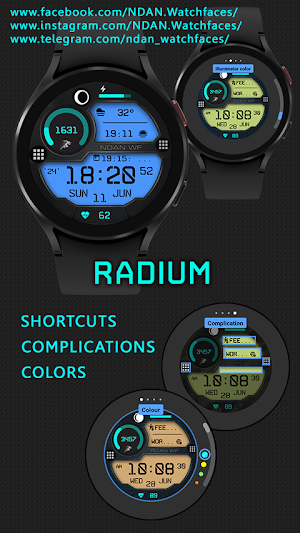 Radium Watchface by NDAN Screenshot 2
