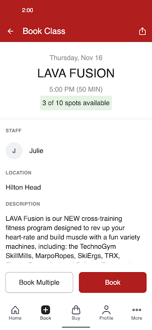 LAVA 24 Fitness Screenshot 2