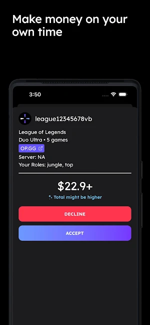 TapIn - Teammate: Play & Earn Screenshot 1