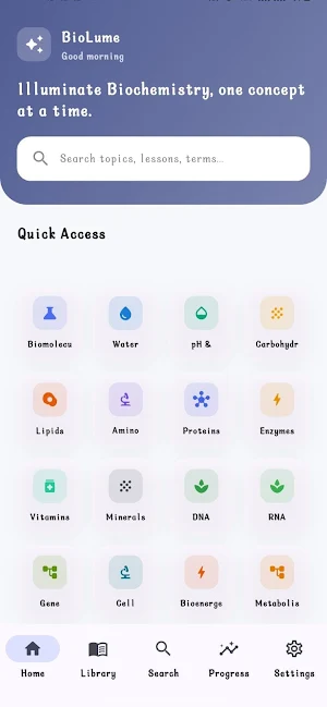 BioLume: Biochemistry Learn Screenshot 0