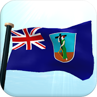 Montserrat Flag 3D Wallpaper