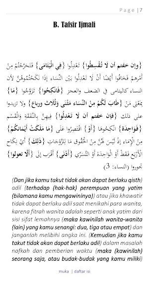 Tafsir Ahkam An-Nisa’ Poligami Screenshot 3