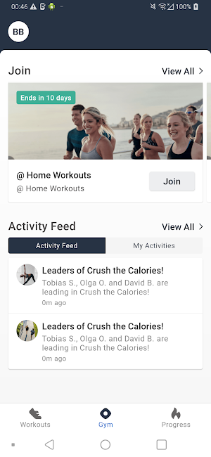 CAC Fitness App Screenshot 1