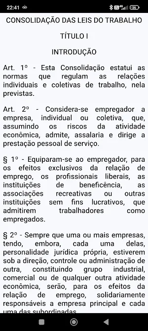 Leis Trabalhistas 2025 Screenshot 2