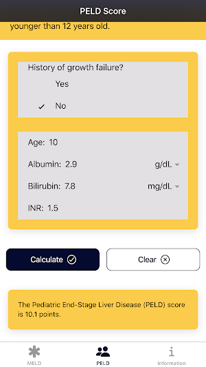 MELD Score Calculator - Liver Disease App Screenshot 1