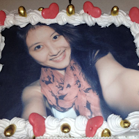 Birthday cake with name and photo