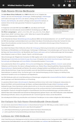 WikiMed - Wikipedia Medizin (Offline) Screenshot 1