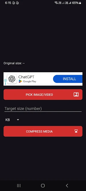 Compress image and video in kb Screenshot 1