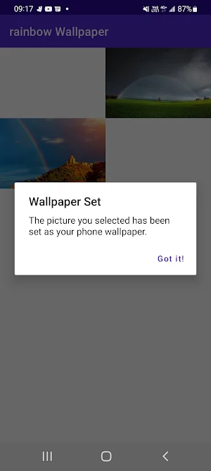 Rainbow Wallpaper Screenshot 1