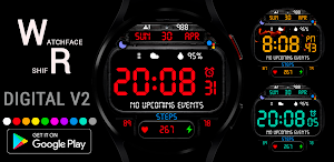 Digital V2 Watch Face Wear OS Screenshot 0