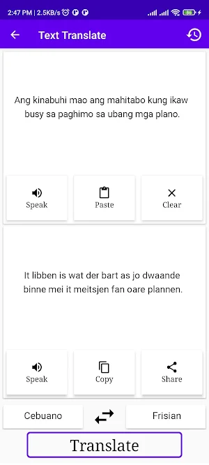 Cebuano To Frisian Translator Screenshot 1