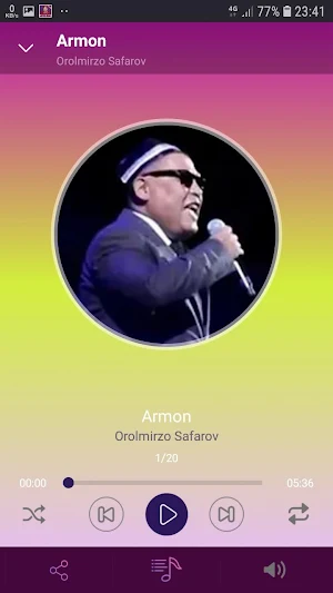 Orolmirzo Safarov qo'shiqlari Screenshot 1