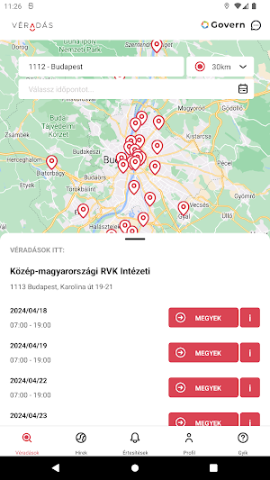 Vöröskereszt - Véradás Screenshot 3