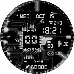 Animated Circuit Watch Face Screenshot 3