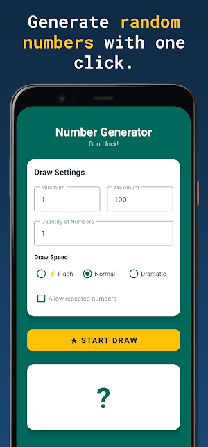 Random Number Generator Screenshot 0