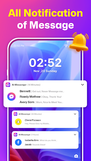 Messenger App - All Social App Screenshot 2