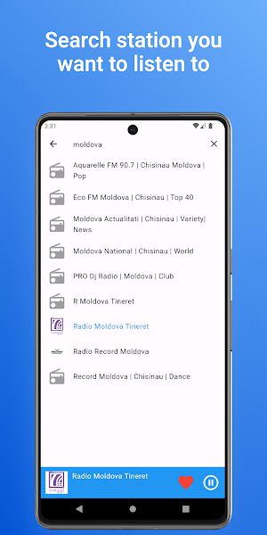 Radio Moldova: Music, News, FM Screenshot 1