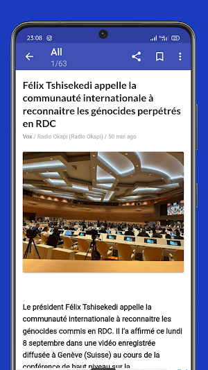 Congo Actualités - DRC News Screenshot 1
