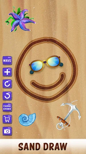 Sand Draw Sketch Pad - Creative Name Doodle Art Screenshot 0