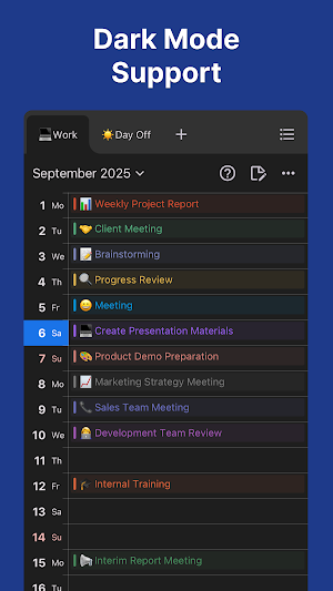 Vertical Calendar - Planner Screenshot 2