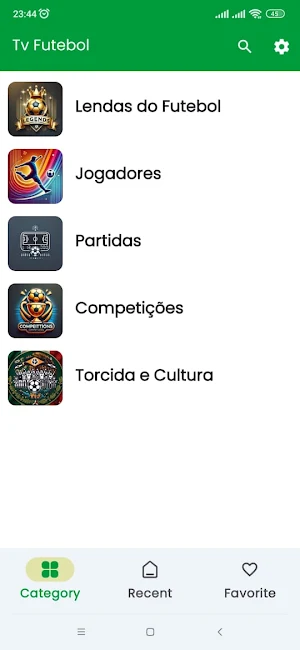 TV Futebol - Brasil ao vivo Screenshot 1