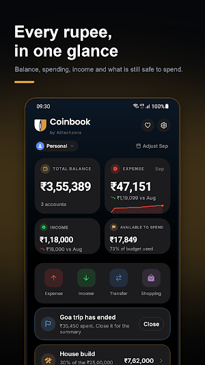 Coinbook: Expense Tracker Screenshot 0