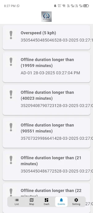 IoT Tracking App Screenshot 3