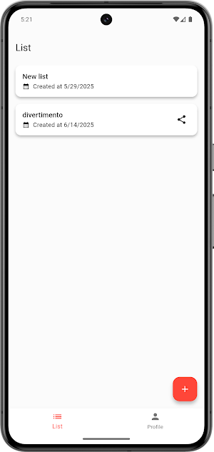Shark - List Sharing Screenshot 2