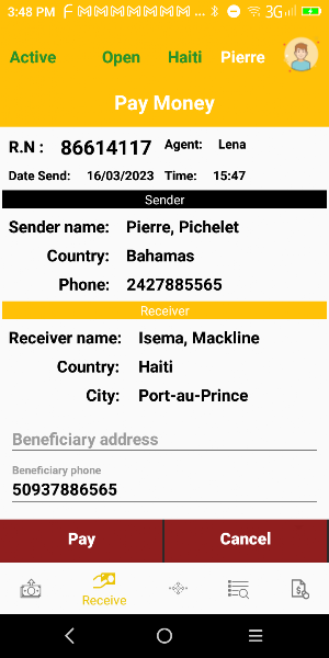 Bahama Money Transfer Screenshot 1