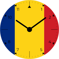 Romania Analog Watch Face