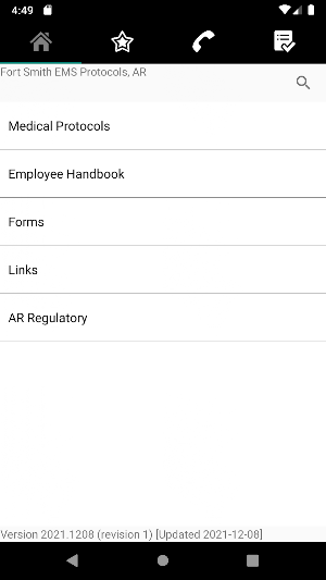 Fort Smith EMS Protocols Screenshot 2