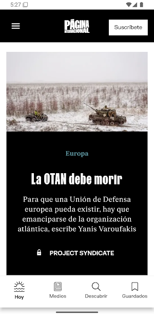 Página Internacional Screenshot 0