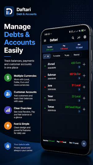 Daftari  Debt & Accounts Screenshot 0