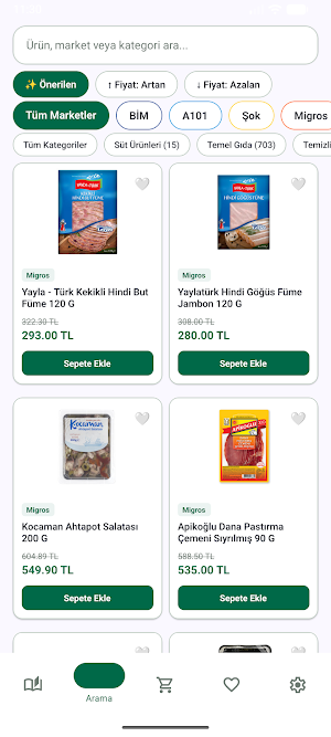 Market : İndirim Takip Screenshot 2