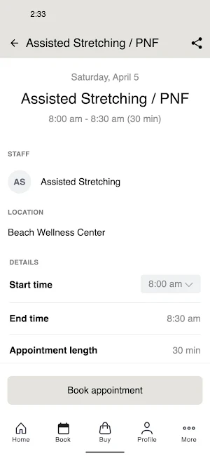 Beach Wellness Center Screenshot 2