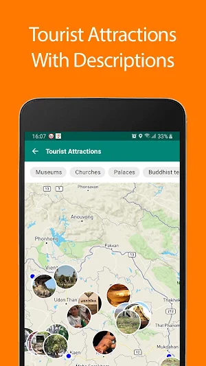 Thailand Offline Map and Travel Guide Screenshot 0