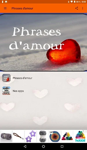 Phrases d'amour Screenshot 1