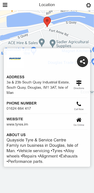 Quayside Tyres Screenshot 1