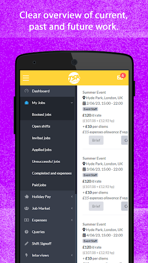 TSR Staff App Screenshot 2