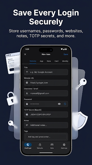 Offline Password Safe OwlCrypt Screenshot 2