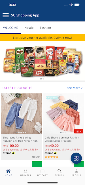 SG Shopping App Screenshot 0