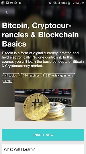 Crypto School - Learn Bitcoin & Cryptocurrency Screenshot 0