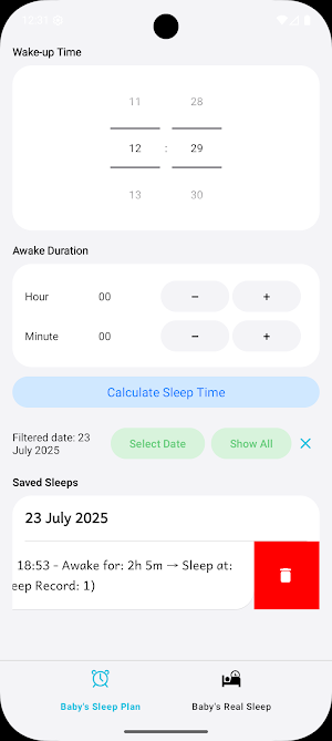 Baby Sleep Planner Screenshot 3